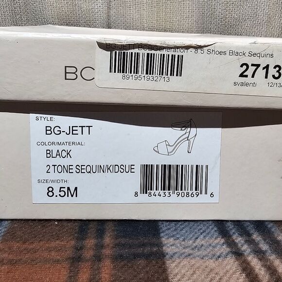 Bc generation Black Sequined Heels - Picture 3 of 8